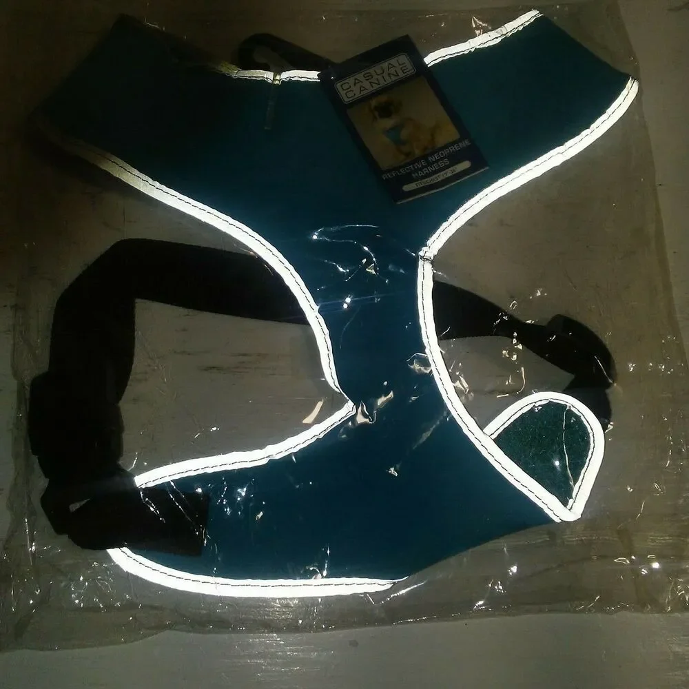 Casual Canine Reflective Dog Harness Bluebird Chest 19